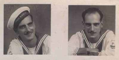 Eugenio Fallini, classe 1917, in una fotografia con il timbro 13 luglio 1942 (meno di un mese dopo l'affondamento del Trento)